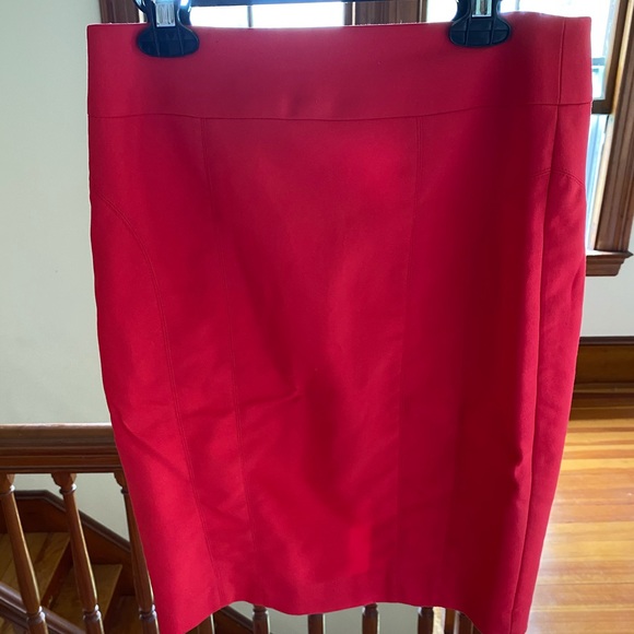 Express Red Pencil Skirt - Picture 1 of 4
